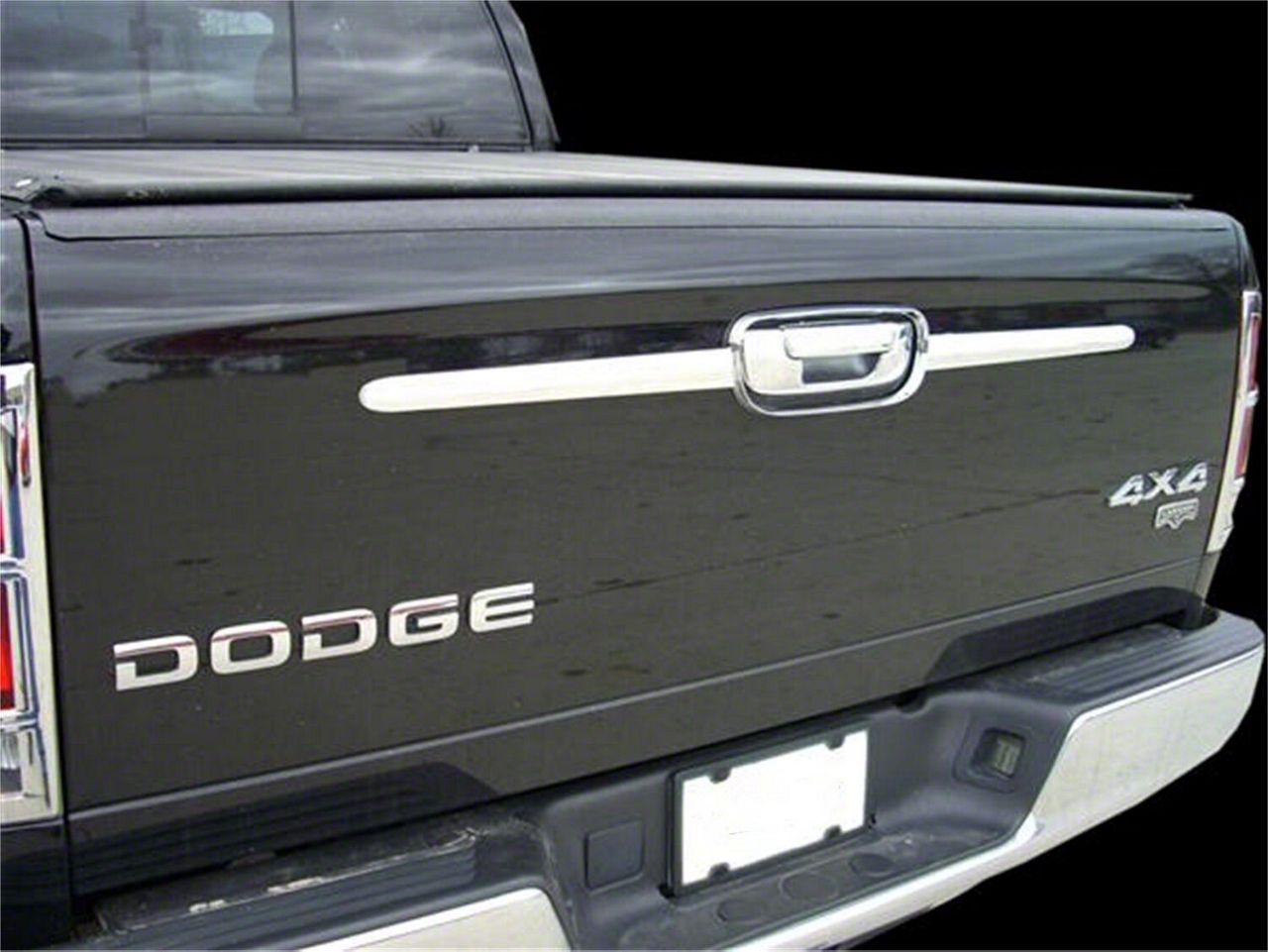 Putco RAM 3500 Tailgate Trim Accent; Chrome 403418 (04-08 RAM 3500 ...