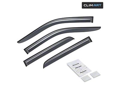 Tape-On Window Deflectors (19-24 RAM 3500 Crew Cab, Mega Cab)