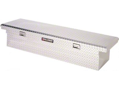 Challenger Low Profile Single Lid Crossover Tool Box; Brite (03-10 RAM 3500)