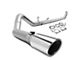 Turbo-Back Muffler Delete Single Exhaust System with Polished Tip; Side Exit (03-04 5.9L RAM 3500)