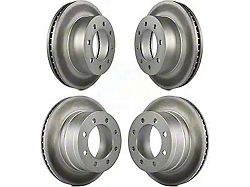 Vented 8-Lug Rotors; Front and Rear (03-08 RAM 3500)