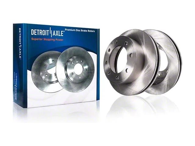 Vented 8-Lug Rotors; Front Pair (09-18 RAM 3500)