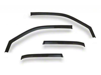 Ventgard Sport Window Deflectors; Carbon Fiber Look; Front and Rear (03-09 RAM 3500 Quad Cab)