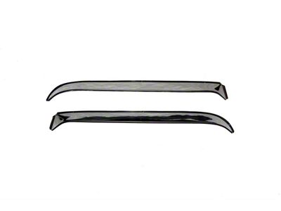 Ventshade Window Deflectors; Front; Stainless Steel (94-02 RAM 3500)