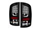 Version 2 LED Tail Lights; Black Housing; Clear Lens (03-06 RAM 3500)