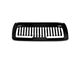 Vertical Fence Style Upper Replacement Grille with LED DRL Light; Gloss Black (10-18 RAM 3500)
