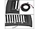 Vertical Fence Style Upper Replacement Grille with LED DRL Light; Matte Black (10-18 RAM 3500)
