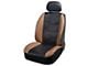 WeatherPro Deluxe Sideless Seat Cover; Black/Brown (Universal; Some Adaptation May Be Required)