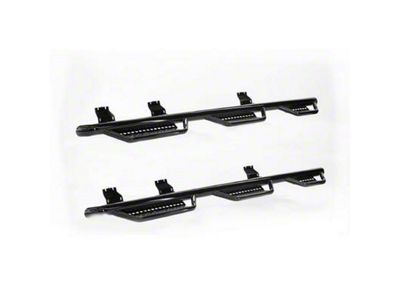 Ranch Hand Legend Series 6-Step Wheel to Wheel Side Step Bars; Gloss Black (11-16 F-250 Super Duty SuperCab w/ 6-3/4-Foot Bed)