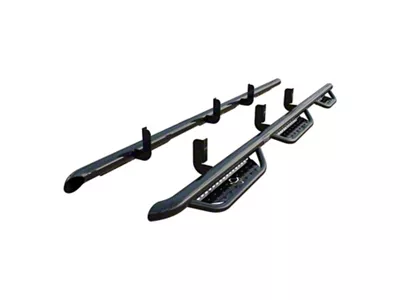 Ranch Hand Legend Series 6-Step Wheel to Wheel Side Step Bars; Gloss Black (99-16 F-350 Super Duty SuperCrew w/ 8-Foot Bed)