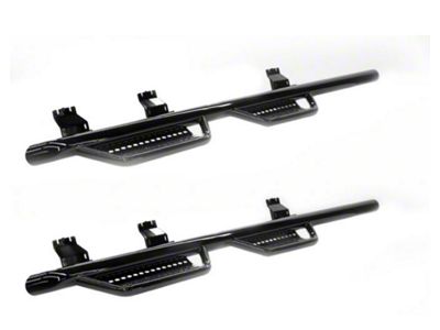 Ranch Hand 4-Step Wheel to Wheel Side Step Bars; Black (10-18 RAM 2500 Crew Cab w/ 8-Foot Box)