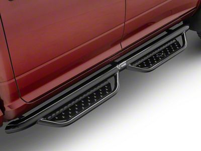 Ranch Hand Legend Series Cab Length Side Step Bars; Gloss Black (10-24 RAM 3500 Crew Cab)