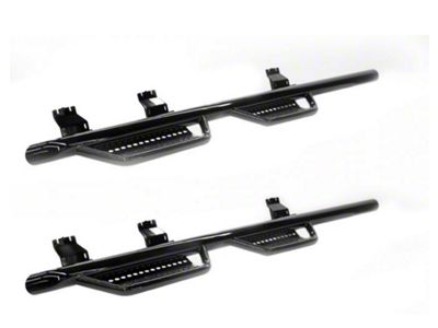 Ranch Hand 4-Step Wheel to Wheel Side Step Bars; Black (14-18 Sierra 1500 Crew Cab w/ 6.50-Foot Standard Box)