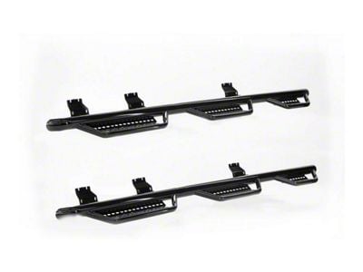 Ranch Hand 6-Step Wheel to Wheel Side Step Bars; Black (15-19 6.0L Sierra 2500 HD Crew Cab w/ 8-Foot Long Box)