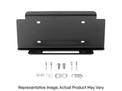 Ranch Hand Midnight Front Bumper Winch Plate Mount (15-19 Sierra 3500 HD)