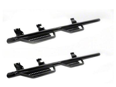 Ranch Hand 4-Step Wheel to Wheel Side Step Bars; Black (14-18 Silverado 1500 Crew Cab w/ 6.50-Foot Standard Box)