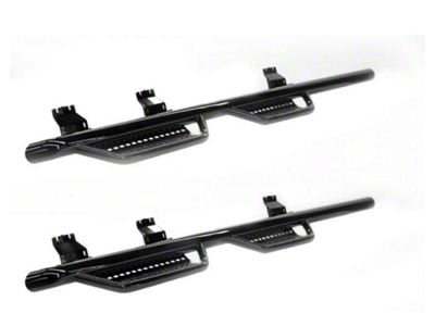 Ranch Hand 4-Step Wheel to Wheel Side Step Bars; Black (14-18 Silverado 1500 Double Cab)