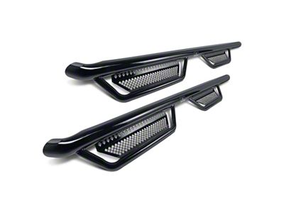 Ranch Hand 4-Step Wheel to Wheel Side Step Bars; Black (19-24 Silverado 1500 Double Cab)