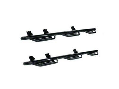 Ranch Hand 6-Step Wheel to Wheel Side Step Bars; Black (19-24 Silverado 1500 Double Cab)