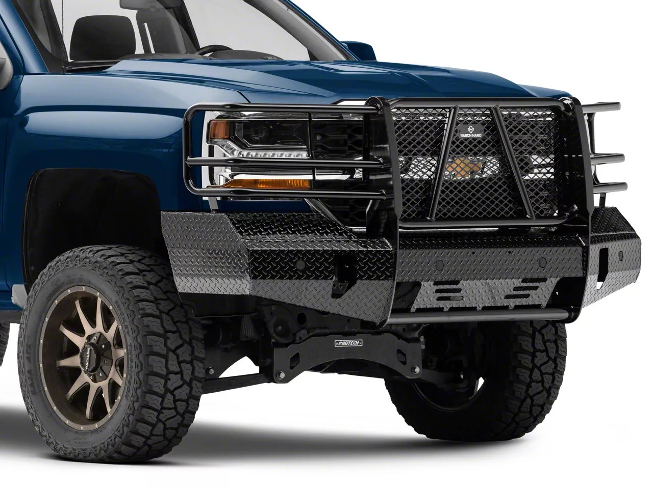 Ranch Hand Summit Black Steel Bullnose Front Bumper, 12 Gauge W