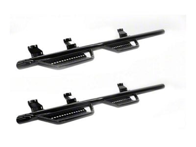 Ranch Hand 4-Step Wheel to Wheel Side Step Bars; Black (15-19 6.0L Silverado 2500 HD Double Cab w/ 6.50-Foot Standard Box)