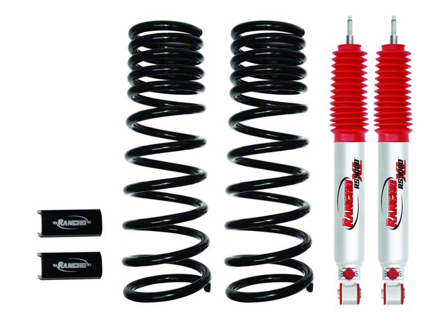 Rancho 2.50-Inch Front Level-IT System with Front RS9000XL Shocks (03-13 4WD RAM 3500)