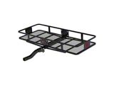 2-Inch Receiver Hitch Basket-Style Cargo Carrier; Folding Shank; 60-Inch x 24-Inch (Universal; Some Adaptation May Be Required)