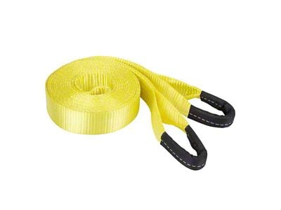 20-Foot Tow Strap; 17,000 lb.; Yellow