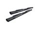 4-Inch Straight Oval Side Step Bars; Textured Black (19-23 Ranger SuperCab)