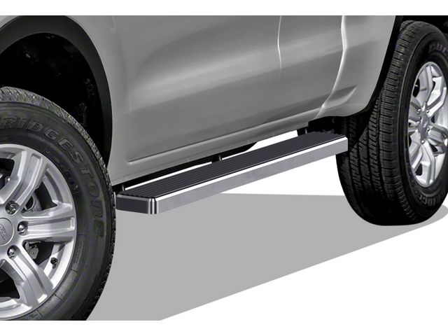 5-Inch iStep Running Boards; Hairline Silver (19-23 Ranger SuperCab)
