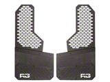 8-Inch Rek Mesh Offset Mud Flaps; Front or Rear; White (Universal; Some Adaptation May Be Required)