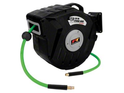 Air Hose Reel with 3/8-Inch x 50-Foot Air Hose