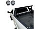 Armour II Roll Bar with 9-Inch Black Round Flood LED Lights and Basket; Black (19-24 Ranger)