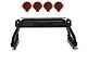 Atlas Roll Bar with 7-Inch Red Round LED Lights; Black (19-24 Ranger)