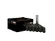 Black Acorn Spline Lug Nuts; M12x1.5; Set of 24 (19-24 Ranger)