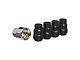 Black Acorn Wheel Locks; M12x1.5; Set of 5 (19-24 Ranger)