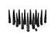 Black Spike Lug Nut Kit; 12mm x 1.5; Set of 24 (19-24 Ranger)