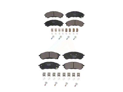 Ceramic Brake Pads; Front and Rear (19-23 Ranger)