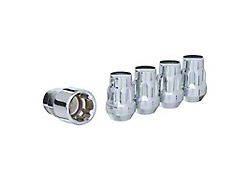 Chrome Acorn Wheel Locks; M12x1.5; Set of 5 (19-24 Ranger)