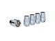 Chrome Acorn Wheel Locks; M12x1.5; Set of 5 (19-24 Ranger)