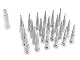 Chrome Spike Lug Nut Kit; 12mm x 1.5; Set of 24 (19-25 Ranger)