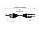 CV Axle Assembly; Front Passenger Side (19-23 Ranger)