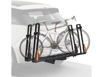 Dual Load Arm Folding Hitch Bike Rack Platform; Carries 2 Bikes (Universal; Some Adaptation May Be Required)