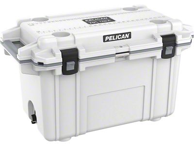 Elite Cooler; 70-Quart; White/Gray