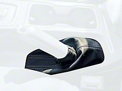 Emergency Brake Boot; Black Leather with Black Stitching (19-24 Ranger)