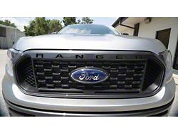 Front Grille Insert Letters; Gloss Black (19-23 Ranger)