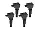 Ignition Coils; Set of Four; Black (19-23 Ranger)