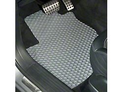 Intro-Tech Hexomat Custom Fit All-Weather Front and Rear Floor Mats; Gray (19-23 Ranger SuperCrew)