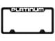 Platinum Laser Etched License Plate Frame (Universal; Some Adaptation May Be Required)