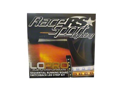 LoPRO Sidekick Sequential Running Board Switchback LED Strip Kit; 48-Inch (Universal; Some Adaptation May Be Required)